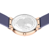 BERING Sparkling Mesh Watch Lavender Rose Gold 35mm Lavender Sunray Dial Women's Watch 10135-968