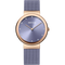 BERING Sparkling Mesh Watch Lavender Rose Gold 35mm Lavender Sunray Dial Women's Watch 10135-968