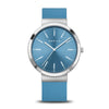 BERING Classic Polished Blue 41mm Blue Dial Women's Watch 10141-398