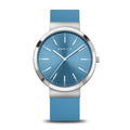 BERING Classic Polished Blue 41mm Blue Dial Women's Watch 10141-398