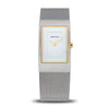 BERING Classic Polished Silver 22mm White Dial Women's Watch 10222-010-S