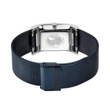 BERING Classic Polished Silver 26mm Blue Mother of Pearl Dial Women's Watch 10426-307-S