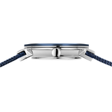 BERING Ceramic Wave Diamond Mesh Watch Blue 27mm Blue Diamond Dial Women's Watch 10725-307