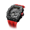 Tsar Bomba Elemental Carbon 43mm Black Skeleton Dial Men's Watch TB8208CF-39
