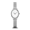 BERING Classic Polished Silver 20mm White Dial Women's Watch 11020-004