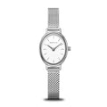 BERING Classic Polished Silver 20mm White Dial Women's Watch 11020-004