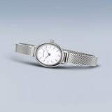 BERING Classic Polished Silver 20mm White Dial Women's Watch 11020-004