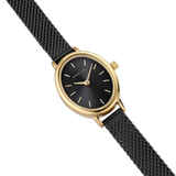 BERING Petite Oval Mesh Watch Black 20mm Black Dial Women's Watch 11020-132