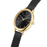 BERING Petite Oval Mesh Watch Black 20mm Black Dial Women's Watch 11020-132