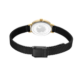 BERING Petite Oval Mesh Watch Black 20mm Black Dial Women's Watch 11020-132