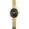 BERING Petite Oval Roman Numeral Mesh Watch Black 20mm Black Sunray Dial Women's Watch 11020-332