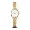 BERING Classic Polished Gold 20mm White Dial Women's Watch 11020-334