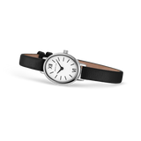BERING Petite Oval Roman Numeral Leather Watch White 20mm White Dial Women's Watch 11020-402