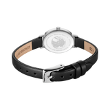 BERING Petite Oval Roman Numeral Leather Watch White 20mm White Dial Women's Watch 11020-402