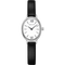 BERING Petite Oval Roman Numeral Leather Watch White 20mm White Dial Women's Watch 11020-402