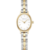 BERING Petite Oval Link Watch Gold 20mm White Dial Women's Watch 11020-714