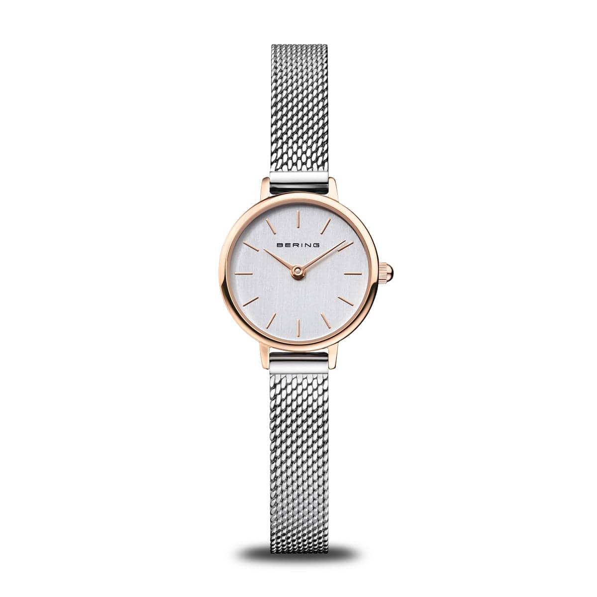 BERING Classic Polished Rose Gold 22mm Silver Dial Women's Watch 11022-064-Lovely-2-GWP170