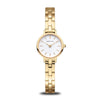 BERING Classic Polished Gold 22mm White Dial Women's Watch 11022-734