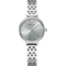 BERING Demi Roman Numeral Sparkling Link Watch Silver 28mm Silver Sunray Dial Women's Watch 11028-700