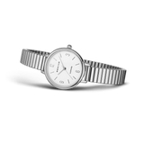 BERING Numerical Sunray Link Watch Silver 28mm Silver Sunray Dial Women's Watch 11028-904