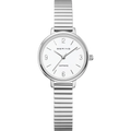 BERING Numerical Sunray Link Watch Silver 28mm Silver Sunray Dial Women's Watch 11028-904
