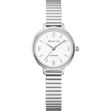 BERING Numerical Sunray Link Watch Silver 28mm Silver Sunray Dial Women's Watch 11028-904