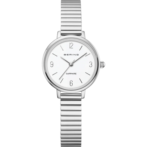BERING Numerical Sunray Link Watch Silver 28mm Silver Sunray Dial Women's Watch 11028-904