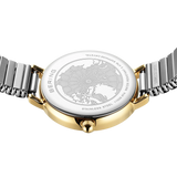 BERING Numerical Link Watch Gold Silver 28mm White Dial Women's Watch 11028-914