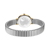 BERING Numerical Link Watch Gold Silver 28mm White Dial Women's Watch 11028-914