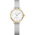 BERING Numerical Link Watch Gold Silver 28mm White Dial Women's Watch 11028-914