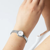 BERING Numerical Sunray Link Watch Silver 28mm Silver Sunray Dial Women's Watch 11028-904
