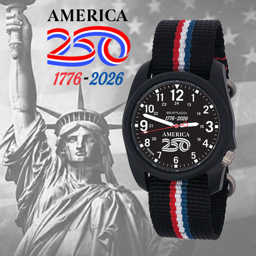 Bertucci DX3 Field America 250 40mm Black Dial Men's Watch 11156