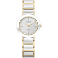 BERING Wave Ceramic Watch with Diamond Gold White 29mm White Dial Women's Watch 11429-758