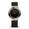 BERING Ceramic Polished Rose Gold 35mm Black Dial Women's Watch 11435-166
