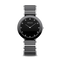 BERING Ceramic Polished Silver 35mm Black Dial Women's Watch 11435-749