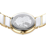 BERING Classic Polished Gold 34mm Silver Sunray Dial Women's Watch 11435-758