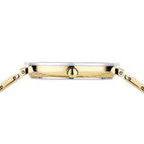 BERING Classic Polished Gold 34mm Silver Sunray Dial Women's Watch 11435-758