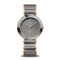 BERING Ceramic Polished Rose Gold 35mm Grey Diamond Dial Women's Watch 11435-768