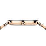 BERING Ceramic Polished Rose Gold 35mm Grey Diamond Dial Women's Watch 11435-768