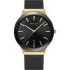 BERING Ceramic Date Mesh Watch Black Gold 46mm Black Dial Men's Watch 11440-132