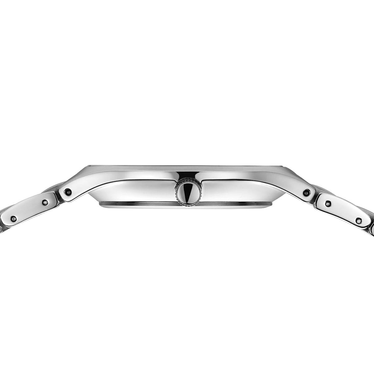 BERING Titanium Brushed Silver 39mm Grey Sunray Dial Men's Watch 11739-772