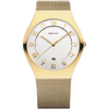 BERING Classic Mesh Watch White 37mm White Dial Women's Watch 11937-334
