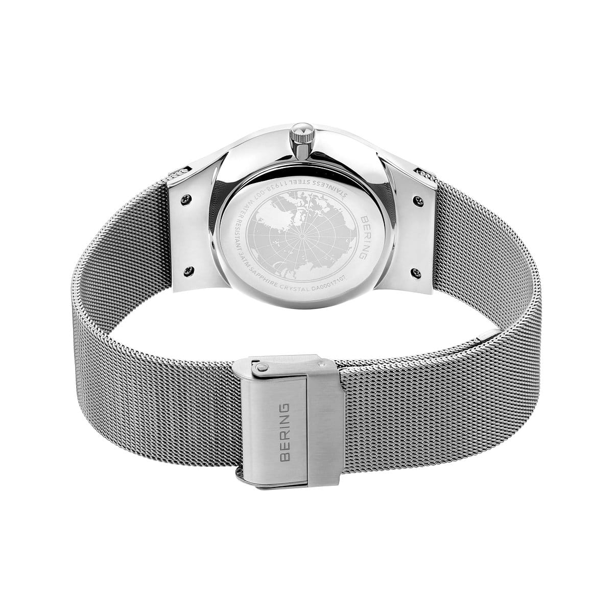 BERING Classic Polished Grey 40mm Grey Dial Men's Watch 11938-007