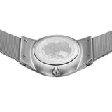 BERING Classic Brushed Silver 38mm Green Sunray Dial Men's Watch 11938-008DD