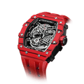 Tsar Bomba Elemental Carbon 43mm Black Skeleton Dial Men's Watch TB8208CF-37
