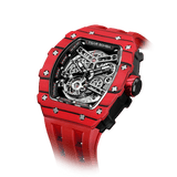Tsar Bomba Elemental Carbon 43mm Black Skeleton Dial Men's Watch TB8208CF-37
