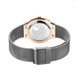 BERING Classic Polished Rose Gold 31mm Grey Sunray Dial Women's Watch 12131-369-GWP