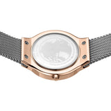 BERING Classic Polished Rose Gold 31mm Grey Sunray Dial Women's Watch 12131-369-GWP
