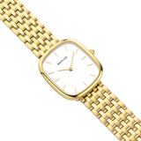 BERING Rectangular Link 26 mm Watch Gold 26mm White Dial Women's Watch 12526-734
