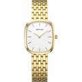 BERING Rectangular Link 26 mm Watch Gold 26mm White Dial Women's Watch 12526-734